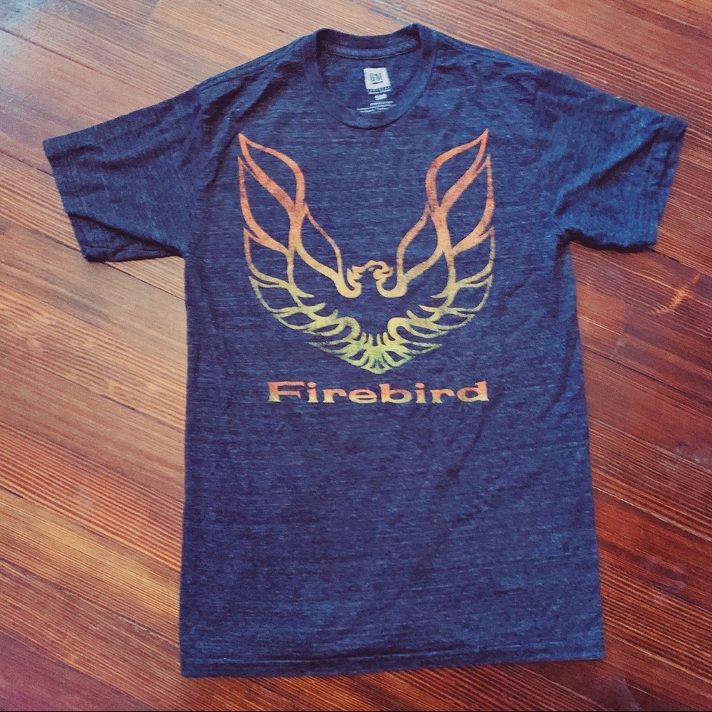 ++ [vintage] • dark gray firebird t-shirt ++